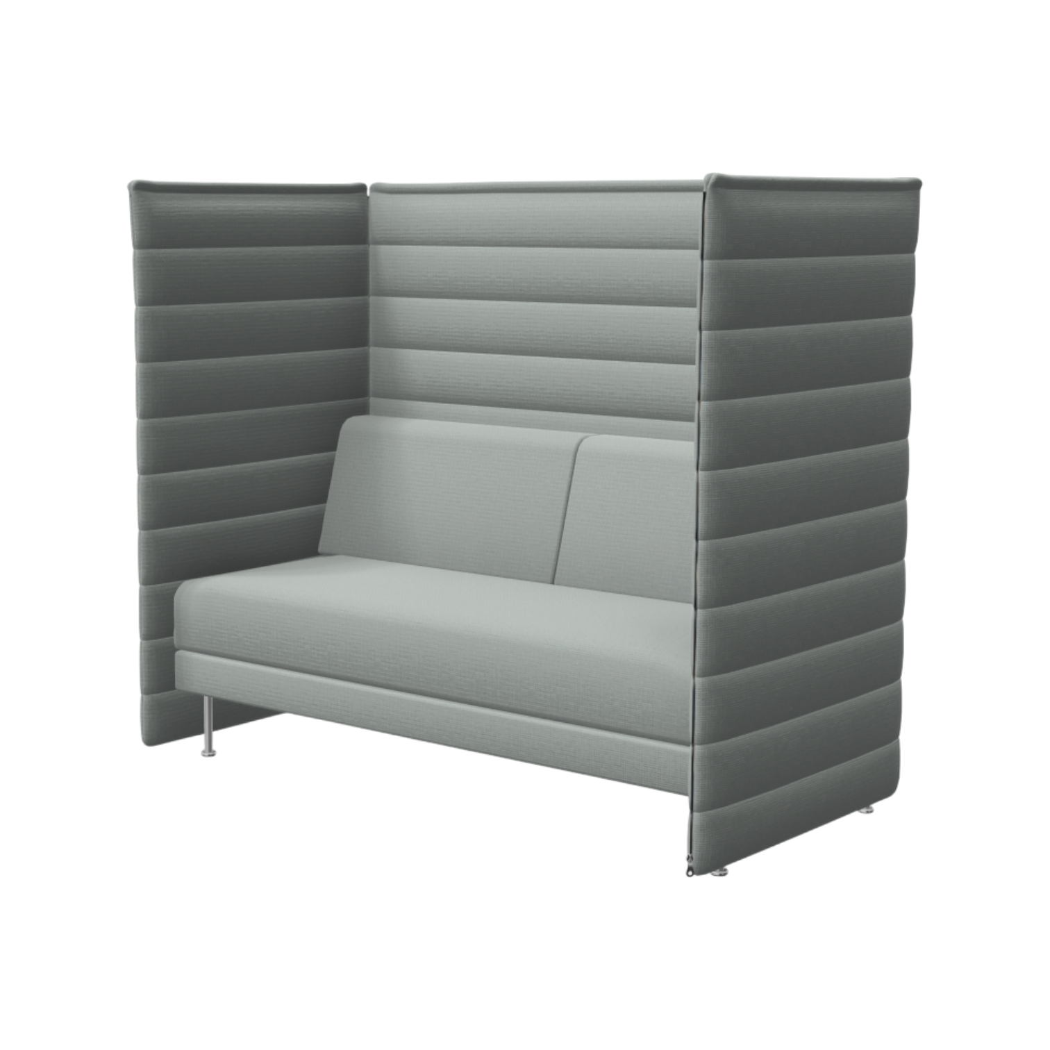 Alcove Plus Sofa 2-Seater, Laser, eisblau/elfenbein