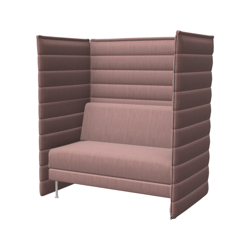 Alcove Plus Sofa Love Seat, Tress, zartrosé melange
