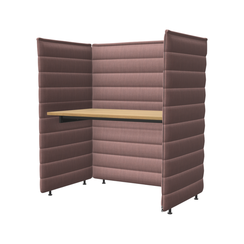 Alcove Plus Desk M, Tress, zartrosé melange, Eiche hell